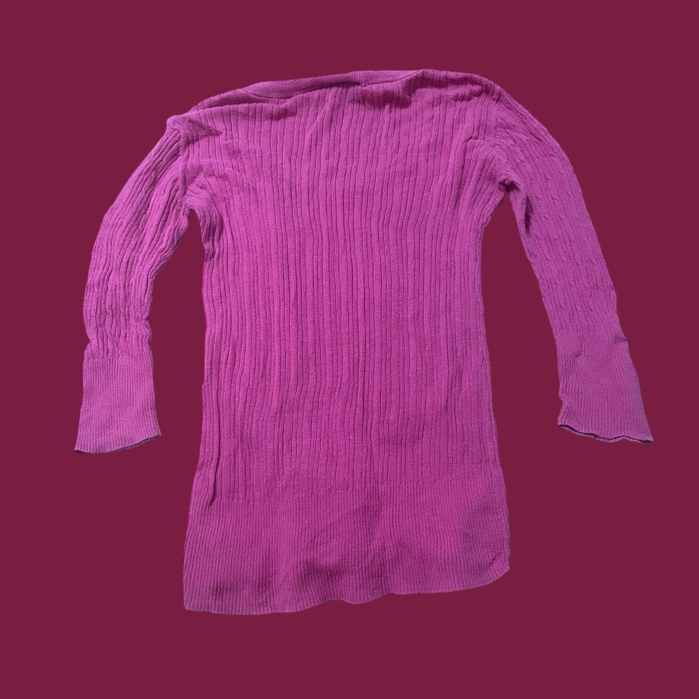 Pink Rose Ribbed Top - Picture 2 of 6
